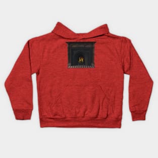 Christmas Fireplace Kids Hoodie